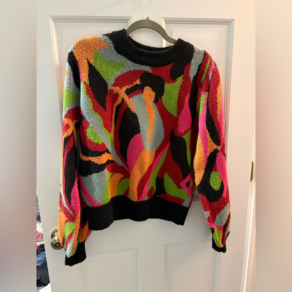Farm Rio The Multicolor Dance Knit Sweater - Picture 3 of 7